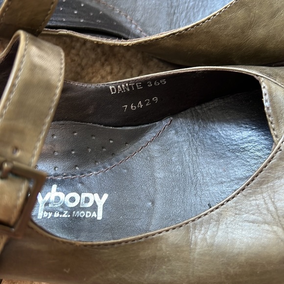 EVERYBODY By BZ MODA Green Leather Dante 36.5 - Picture 8 of 10